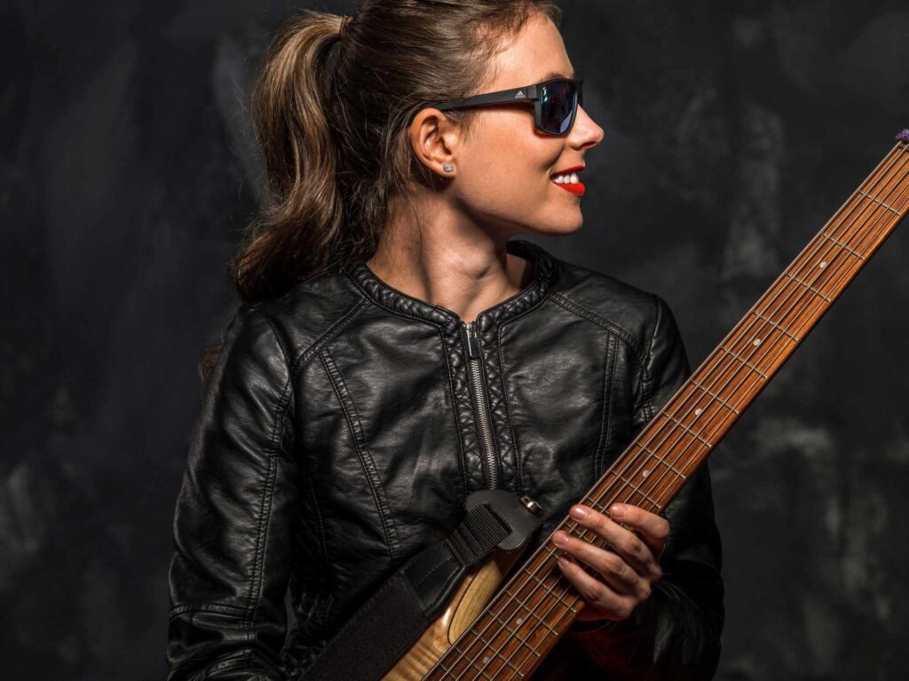 Ciara with her bass